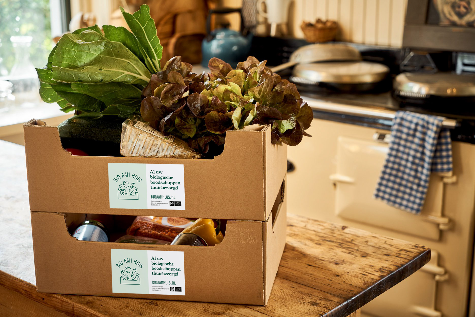 Souvenir af hebben Reflectie Bio aan huis, wekelijks al uw biologische boodschappen thuisbezorgd